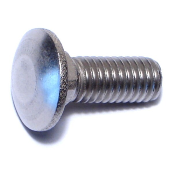 Midwest Fastener Carriage Bolt, Square Neck, 16 (Coarse), 1 in L, 18-8 Stainless Steel, 5 PK 65021 - main